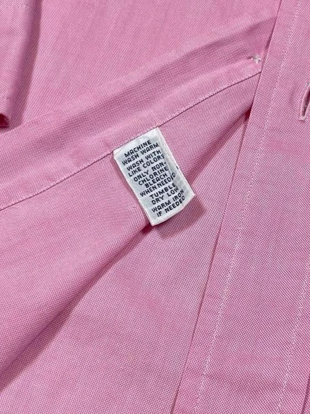 VTG Polo Ralph Lauren Flesh Pony Classic Fit Pink Button-down Shirt Men’s Size S